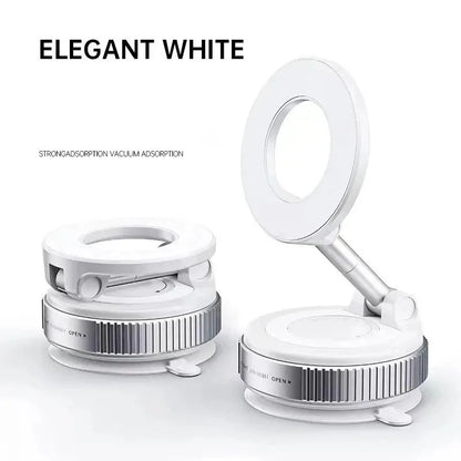 Car Vacuum Magnetic Phone Holder Portable 360°multifunctional Foldable Rotatable Suction Cup Stand for Iphone 16 Samsung Bracket